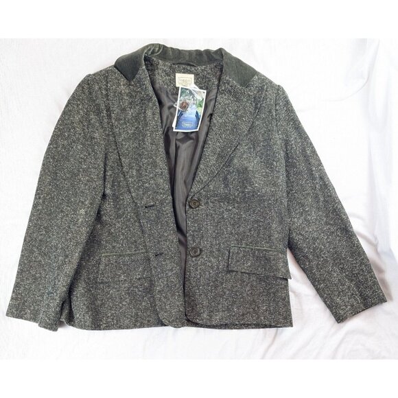 Haggar Woman's Blazer  Petite Size 12‎ Gold Suit Jacket Tailored Lined Classic - Picture 1 of 11